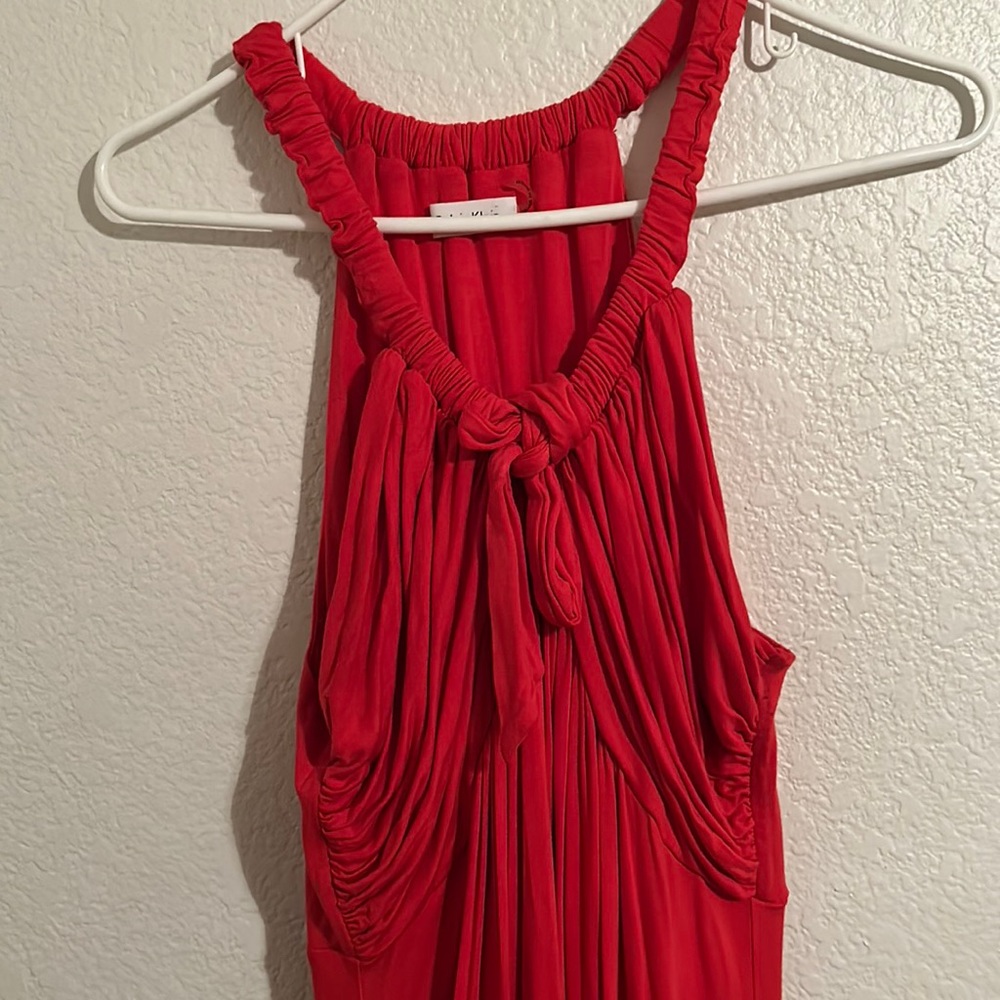Floorlength, orange, Calvin Klein maxi dress
